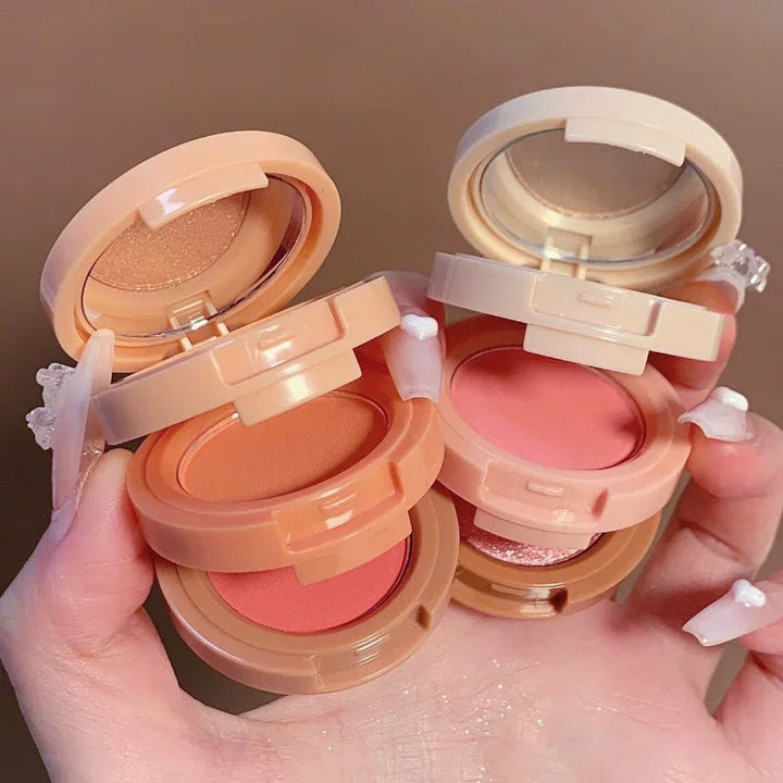 3-in-1 Blush Palette Pressed Highlighter Palette