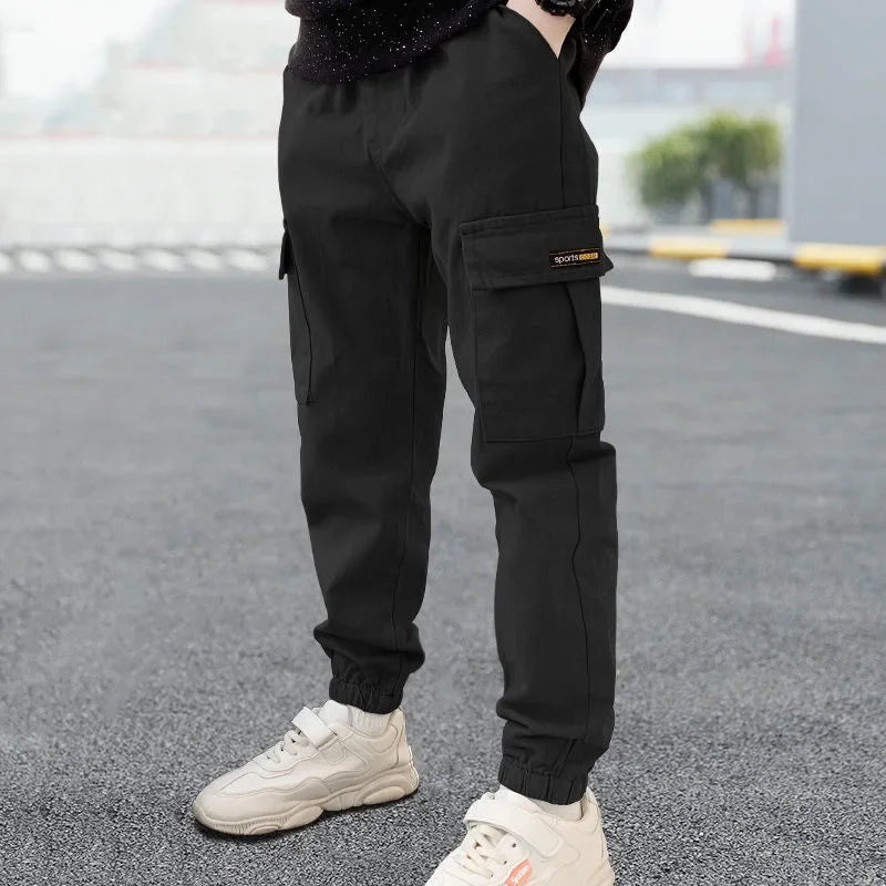 Boys Cargo Pants | Casual Full-Length Trousers | Ages 3–12