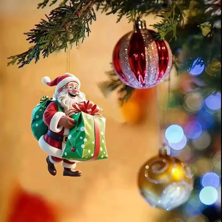 Winter Decorative Hanging Cartoon Santa Claus