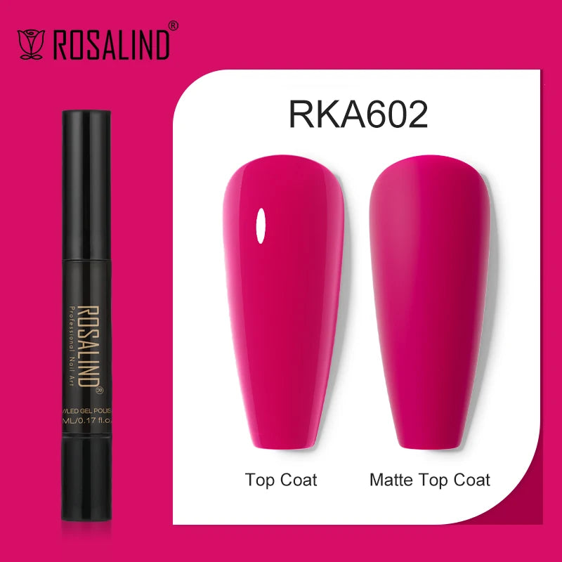 ROSALIND Nail Gel Pen Nail Gel Polish Soak Off UV LED Top Coat