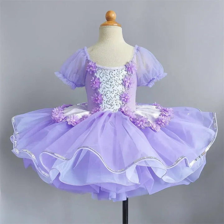 Girls Ballet Tutu Dress – Sleeveless Dance Leotard &amp; Skirt - Bennys Beauty World