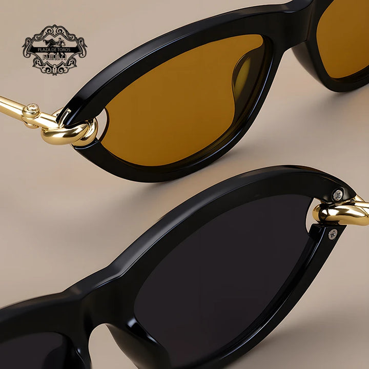 PLAZA DE TORS Cat Eye Sunglasses – UV400 &amp; Anti-Reflective Women&