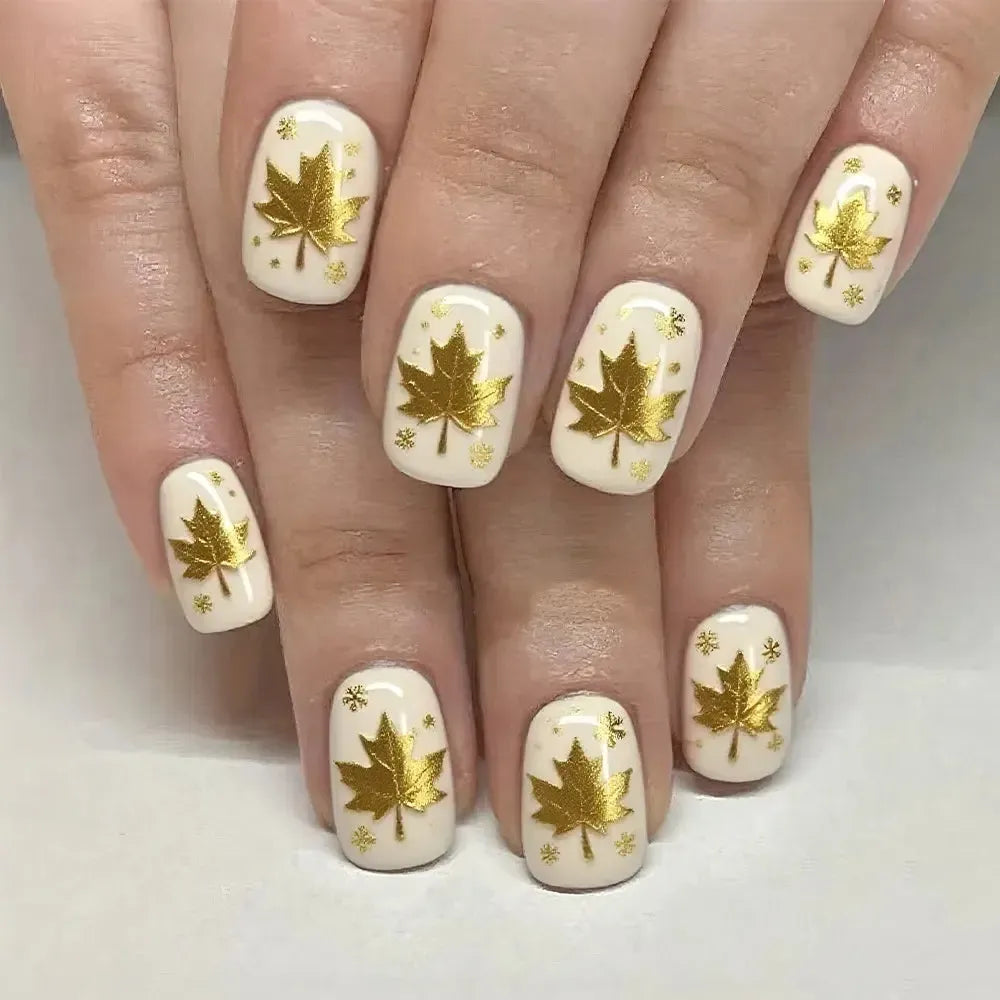 Short Square Press-On Nails – 24 Pcs Acrylic False Nail Tips | Bennys Beauty World-Nails-Bennys Beauty World