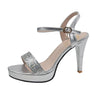 Gold Silver Glitter High Heel Sandals for Women-Shoes-Bennys Beauty World