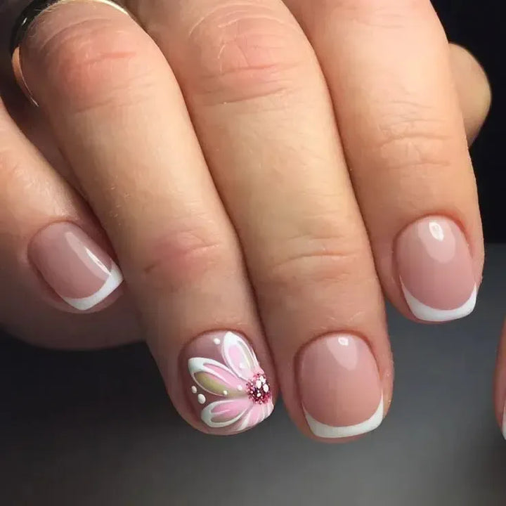 Short Square Press-On Nails – 24 Pcs Acrylic False Nail Tips | Bennys Beauty World-Nails-Bennys Beauty World