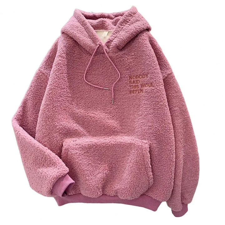 Women's Fleece Flannel Pullover Female Sweatshirt