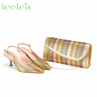 Women's Sandals Pointed Toe Full Color Design Shoes and Bags Set-Shoe-Bennys Beauty World