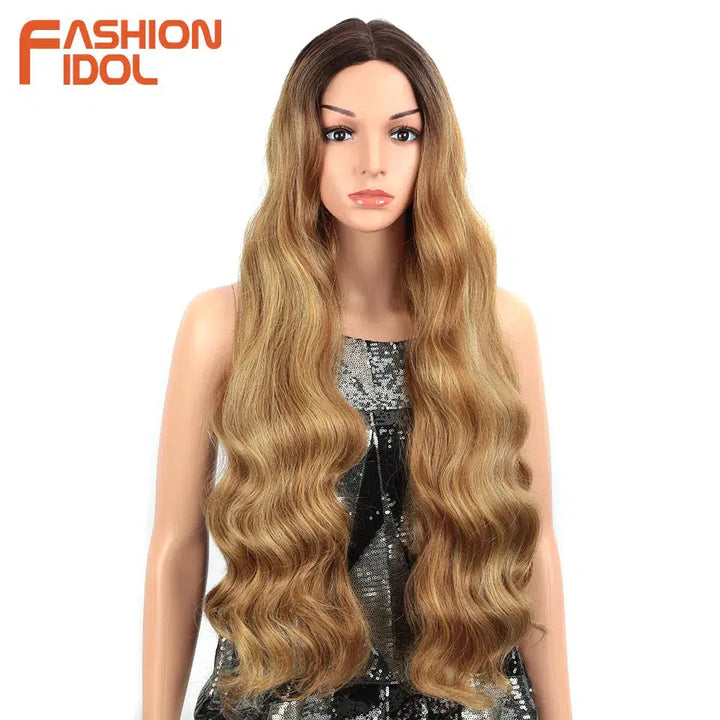 Deep Wave Wigs Synthetic Lace Front Wigs-Wig-Bennys Beauty World