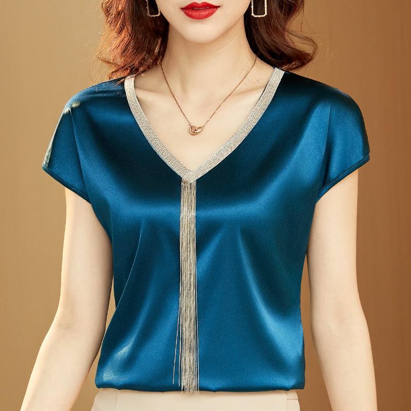 Shirts and  Blouses Fashion Woman 2023 Silk Tops BENNYS 