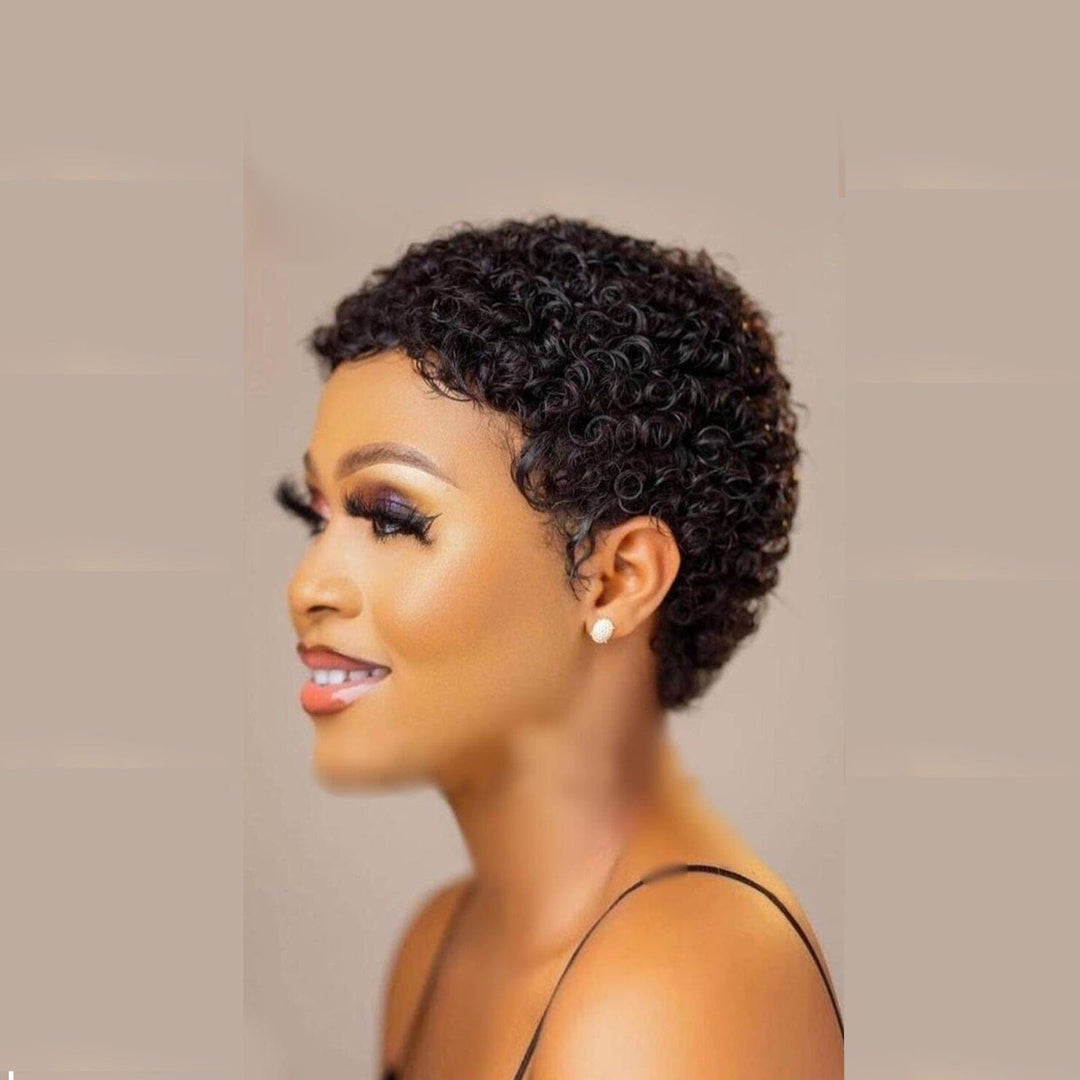 Short Afro Curly Synthetic Hair Wigs for Women BENNYS 