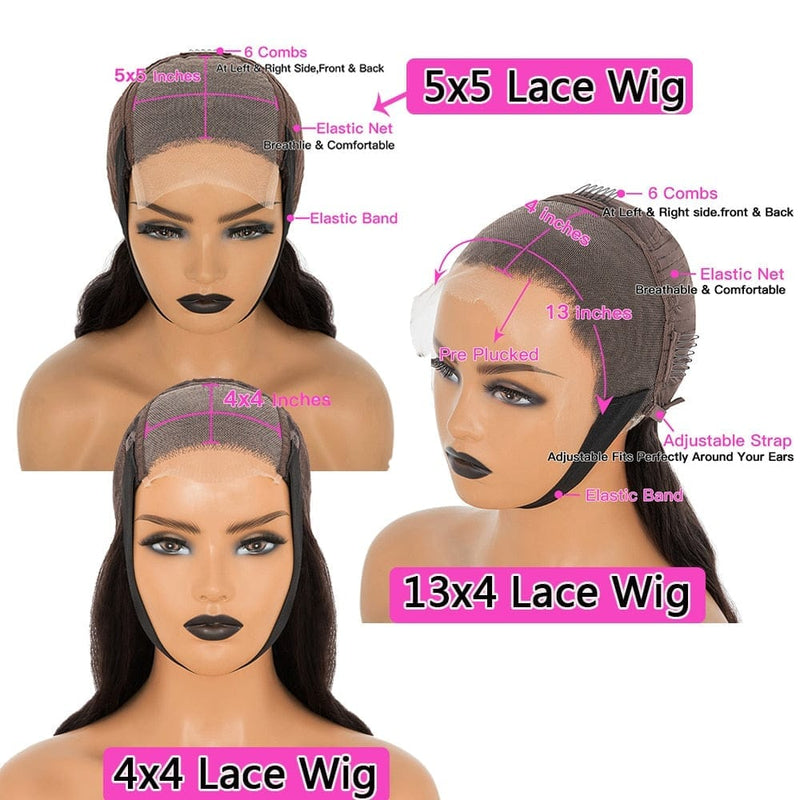 Short Bob Wig 13x4 Transparent Lace Frontal Wig BENNYS 