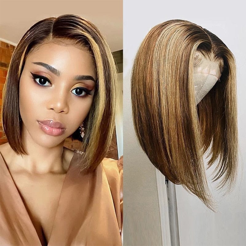 Short Bob Wig Lace Front Human Hair Wigs BENNYS 