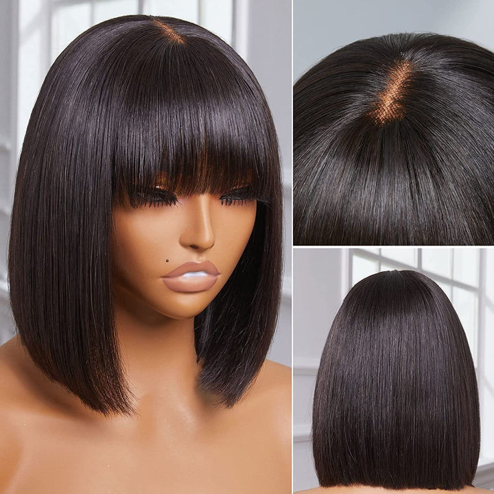 Short Bob Wig Lace Front Human Hair Wigs BENNYS 