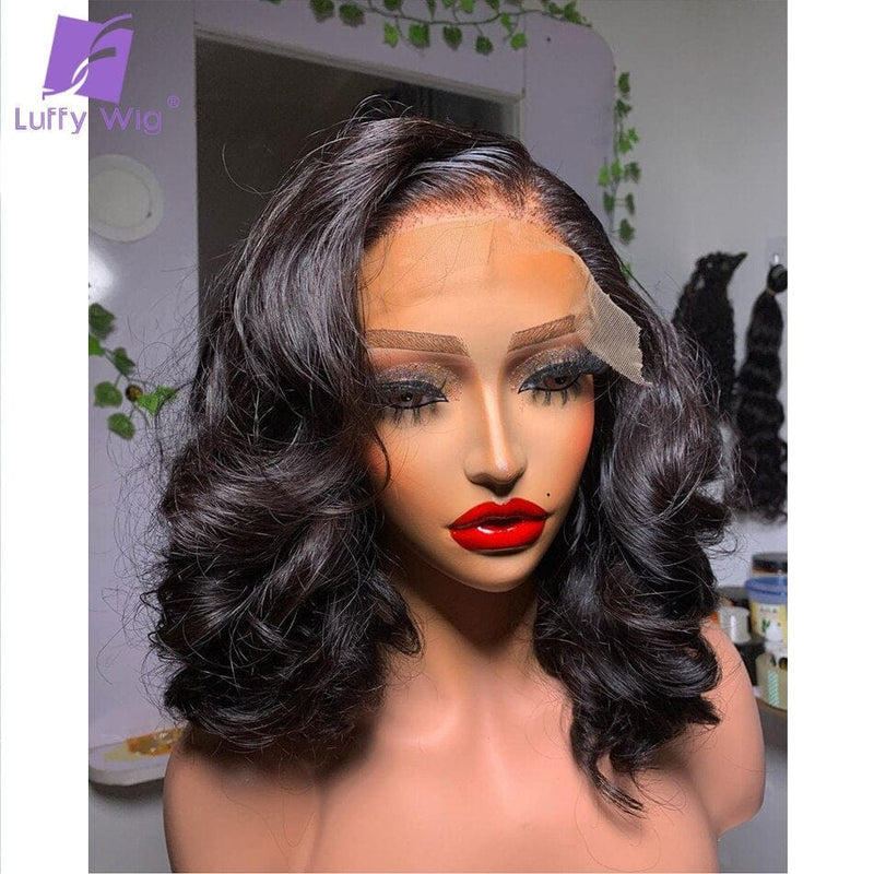 Short Body Wave 13x6 Lace Front Wigs Loose Wave Bob Wig BENNYS 