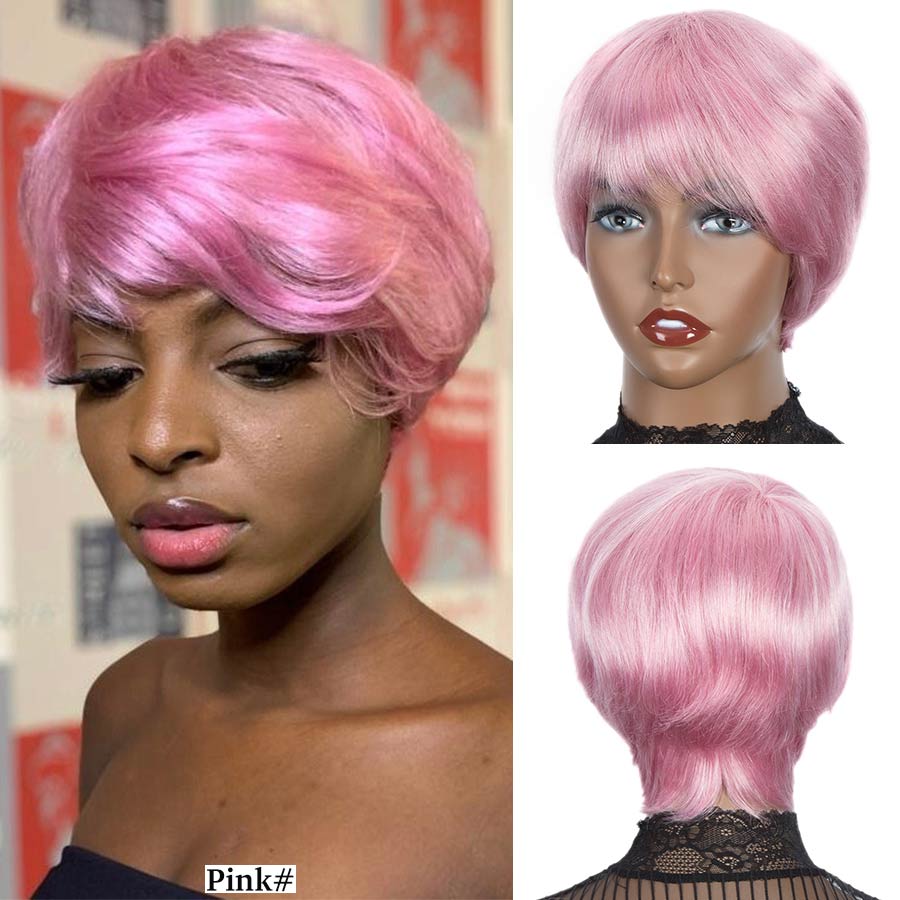 Short Cut Straight Hair Wigs For Black Women BENNYS 