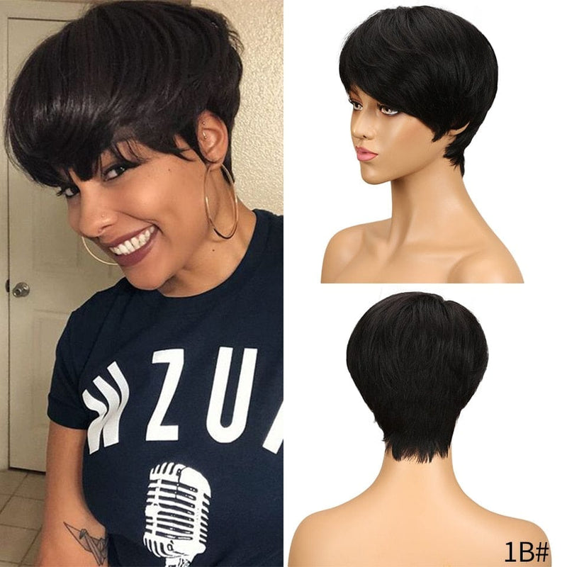 Short Cut Straight Hair Wigs For Black Women BENNYS 