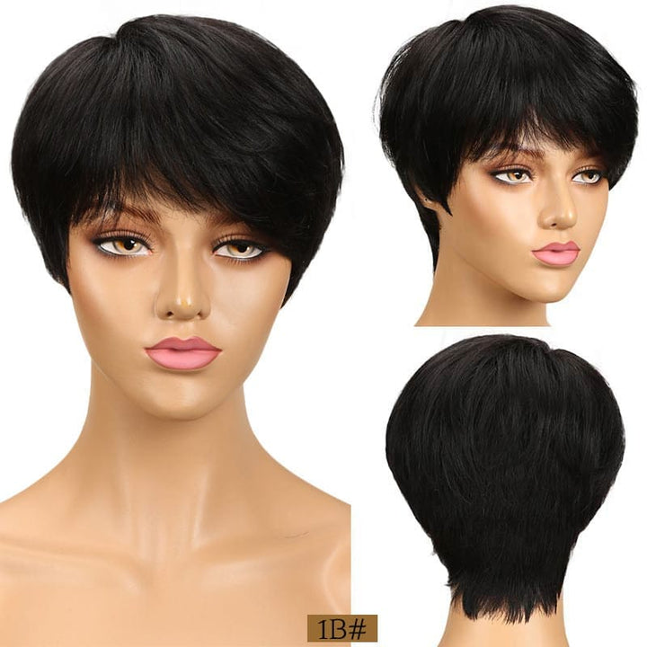 Short Cut Straight Hair Wigs For Black Women BENNYS 