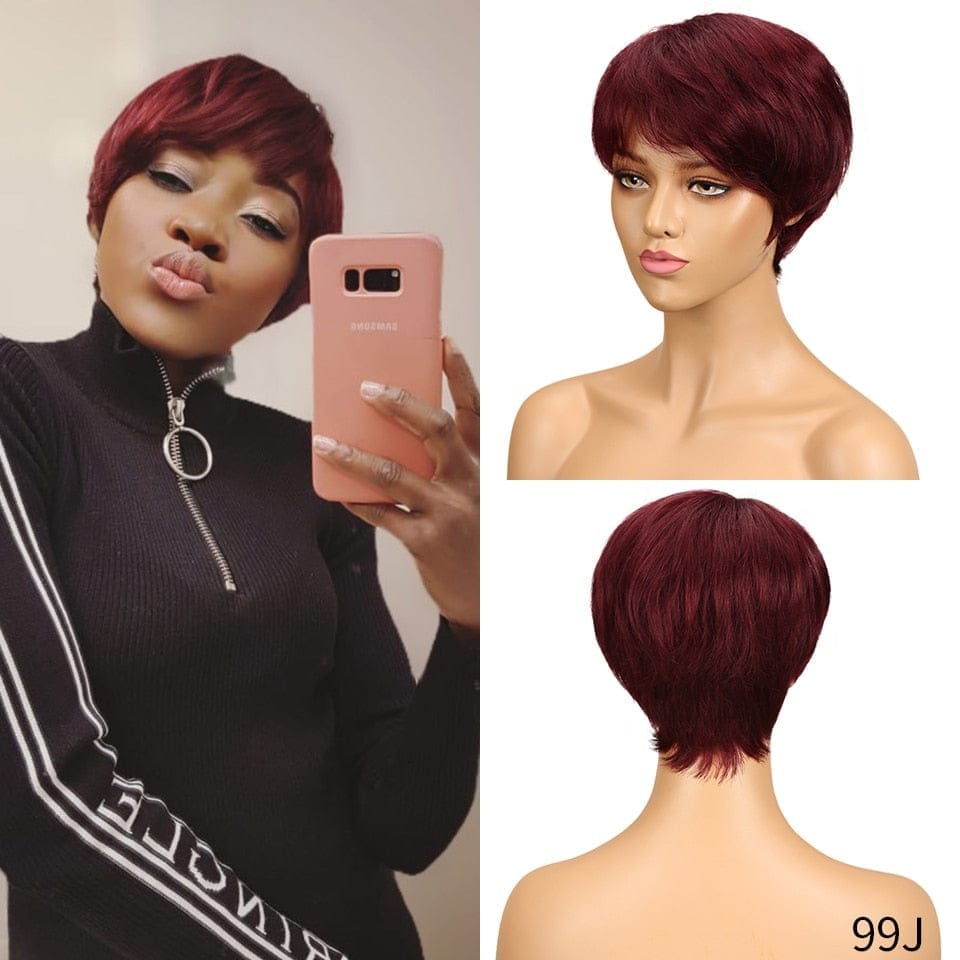 Short Cut Straight Hair Wigs For Black Women BENNYS 