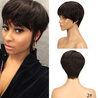 Short Cut Straight Hair Wigs For Black Women BENNYS 