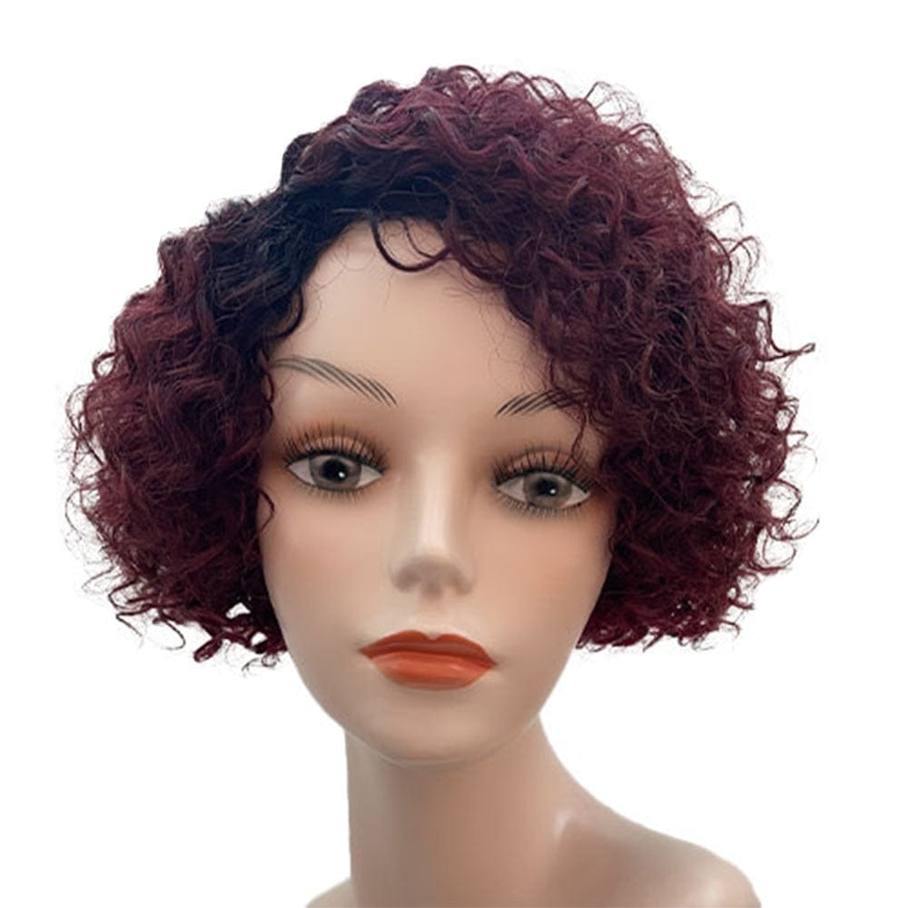 Short Kinky Curly Human Hair Wig BENNYS 