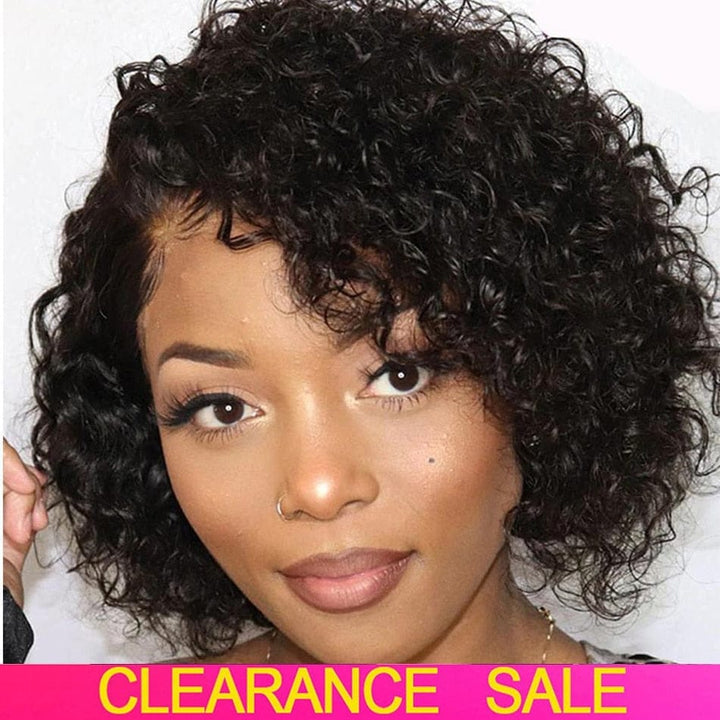 Short Kinky Curly Human Hair Wig BENNYS 