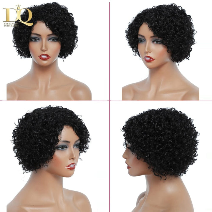 Short Kinky Curly Human Hair Wig BENNYS 