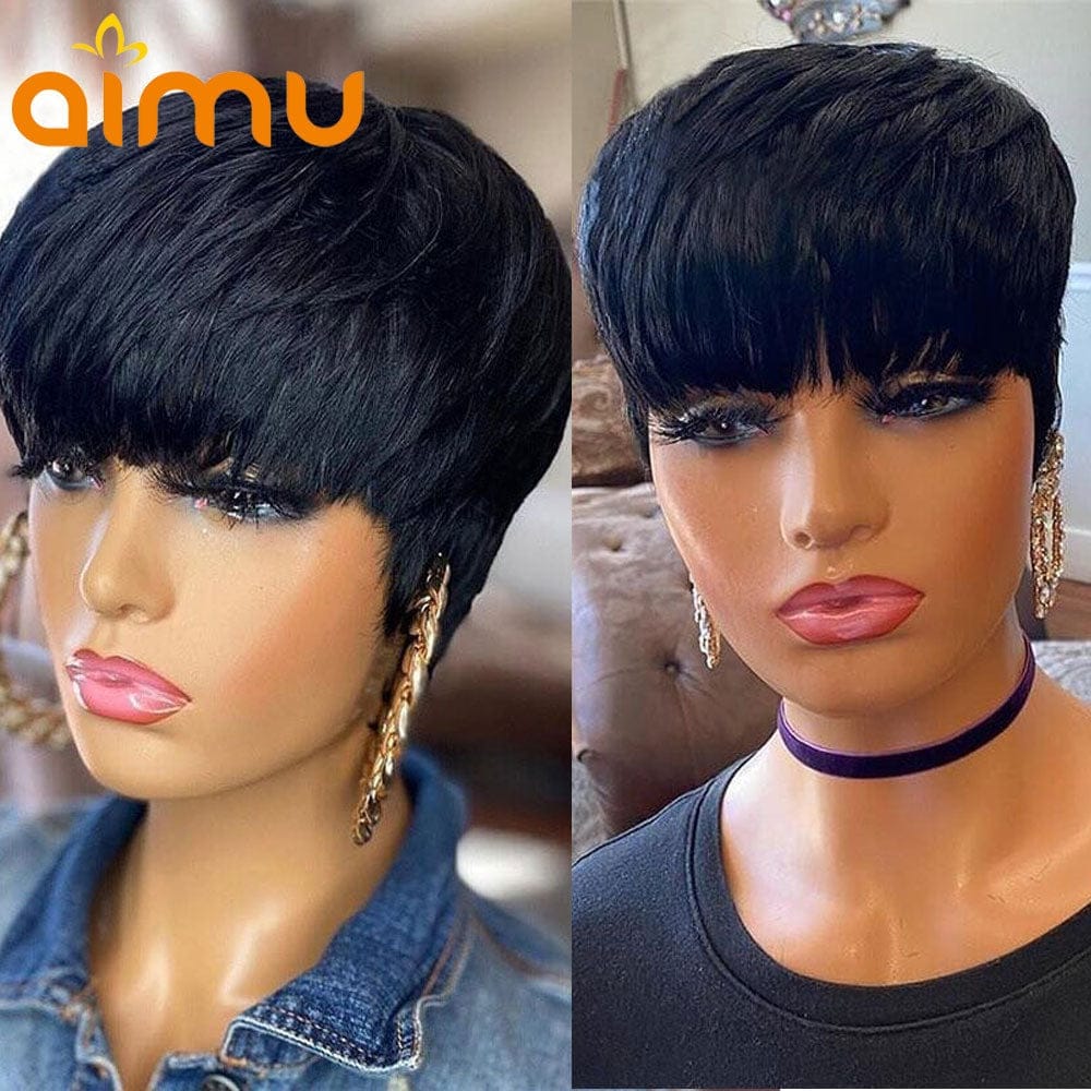 Lace frontal pixie top cut