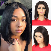 Short Straight Bob Wig Lace Front Human Hair Wigs For Women BENNYS 