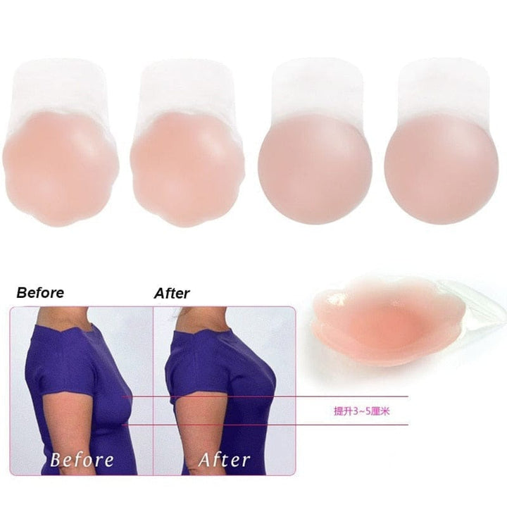 Silicone Breast Lift Reusable Nipple Cover Nipple-less Pasties BENNYS 