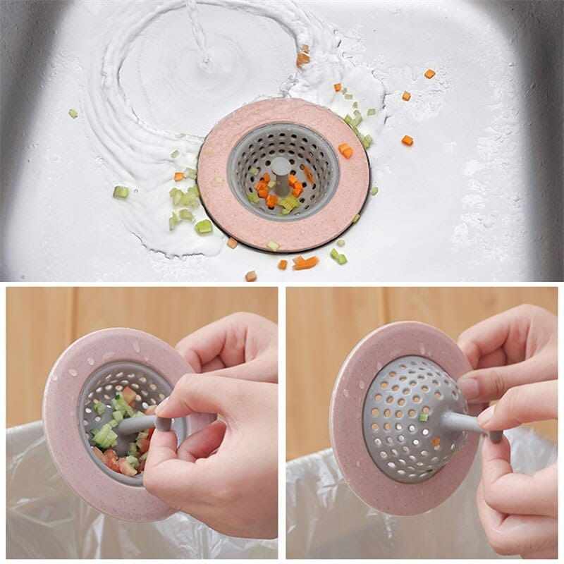 Silicone Sink Stopper Candy Color Drain/ Sink Strainer Bathroom/ Kitchen Filter. BENNYS 