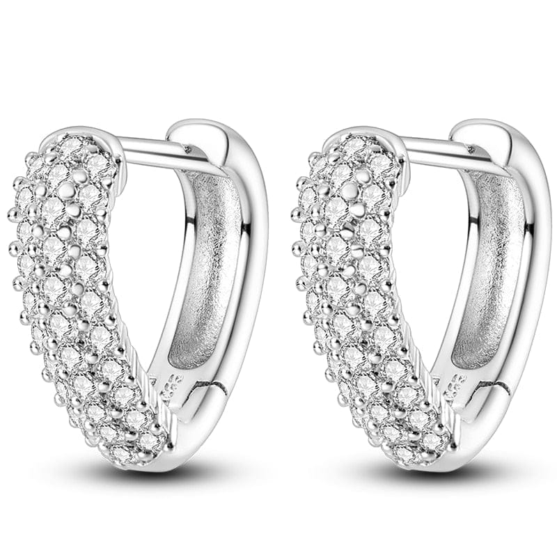 Silver Earrings Real 925 Sterling Silver Round Hoop Earrings for Women BENNYS 