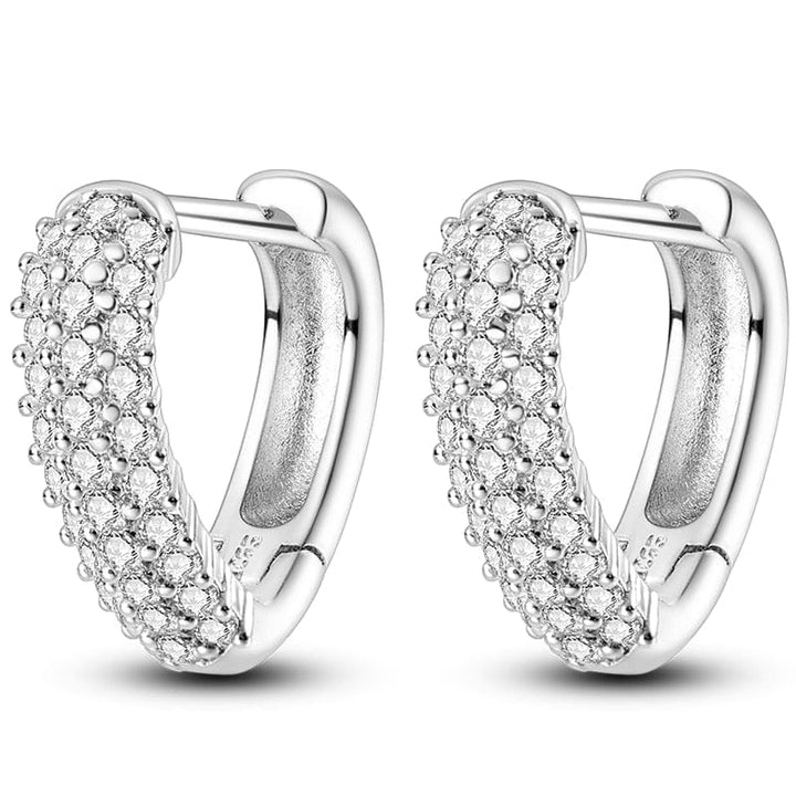 Silver Earrings Real 925 Sterling Silver Round Hoop Earrings for Women BENNYS 