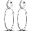 Silver Earrings Real 925 Sterling Silver Round Hoop Earrings for Women BENNYS 