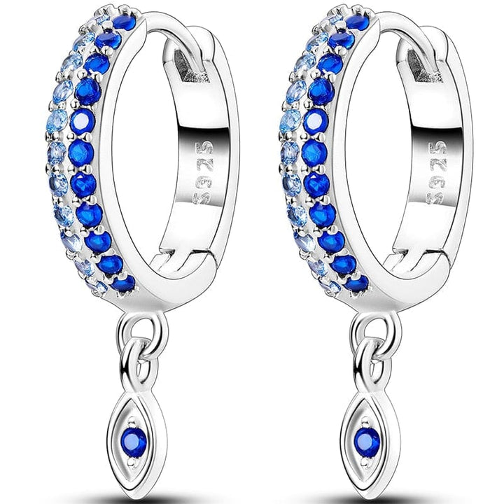 Silver Earrings Real 925 Sterling Silver Round Hoop Earrings for Women BENNYS 