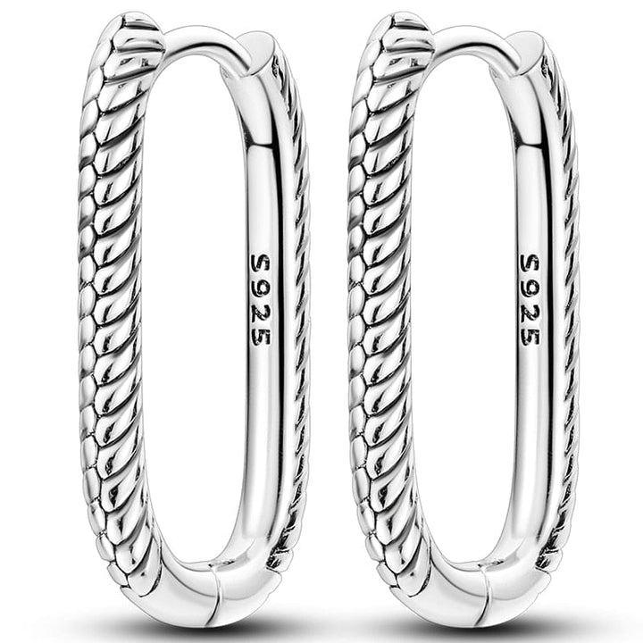 Silver Earrings Real 925 Sterling Silver Round Hoop Earrings for Women BENNYS 