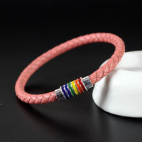 Simple Titanium Steel Rainbow Oil Drop Magnetic Bracelet BENNYS 