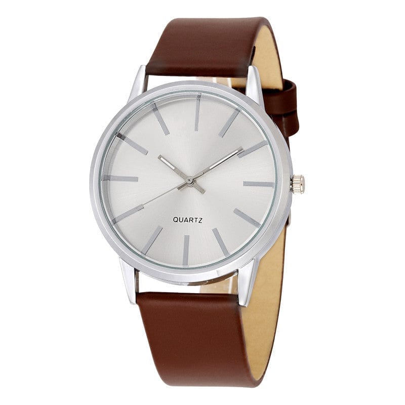 Simple leather strap leisure men's Watch BENNYS 