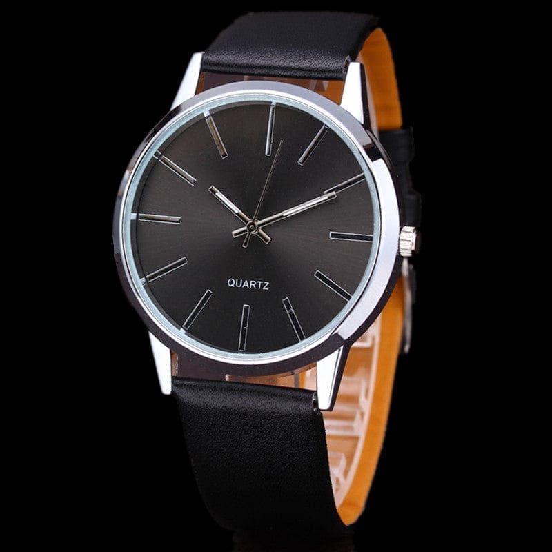 Simple leather strap leisure men's Watch BENNYS 