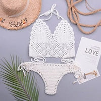 Single Layer Crochet Bikini Set Women Swimming Suit BENNYS 
