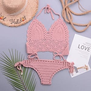 Single Layer Crochet Bikini Set Women Swimming Suit – Bennys