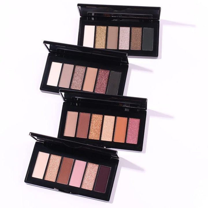 Six-color eyeshadow smoked foreign trade eyeshadow tray BENNYS 