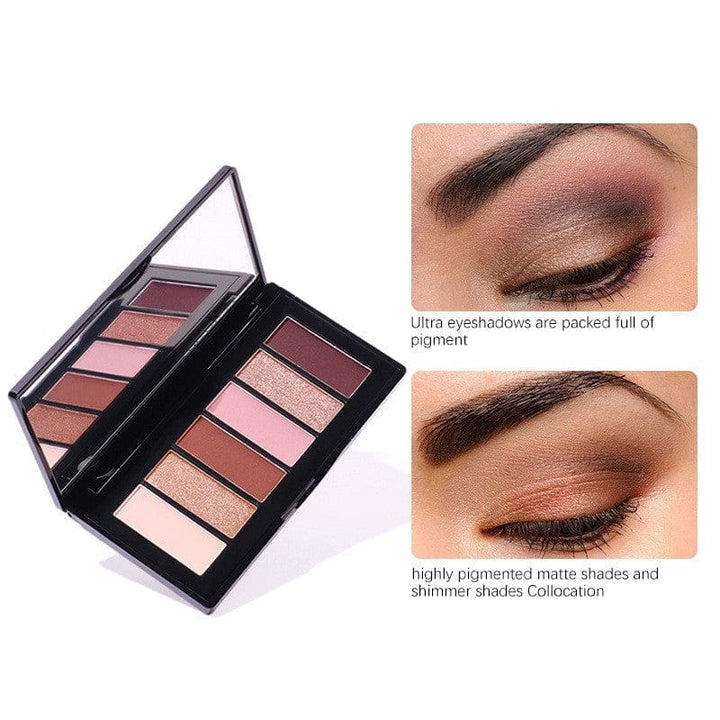 Six-color eyeshadow smoked foreign trade eyeshadow tray BENNYS 