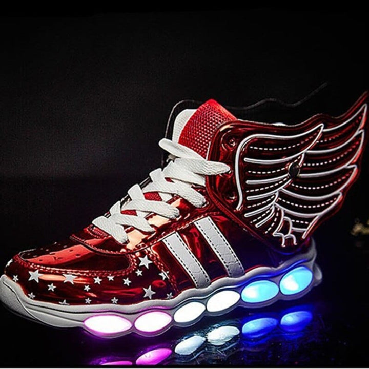 Size 25-37 Children USB Charge Luminous Sneakers For Boys & Girls BENNYS 