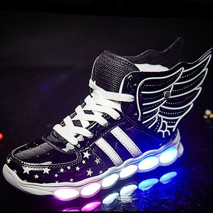 Size 25-37 Children USB Charge Luminous Sneakers For Boys & Girls BENNYS 