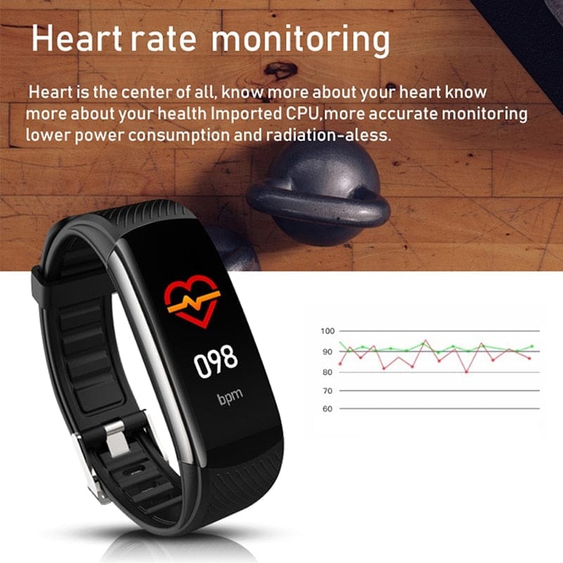 Smart Band Heart Rate BP Watch Weather Display Pedometer Sport Bracelets BENNYS 