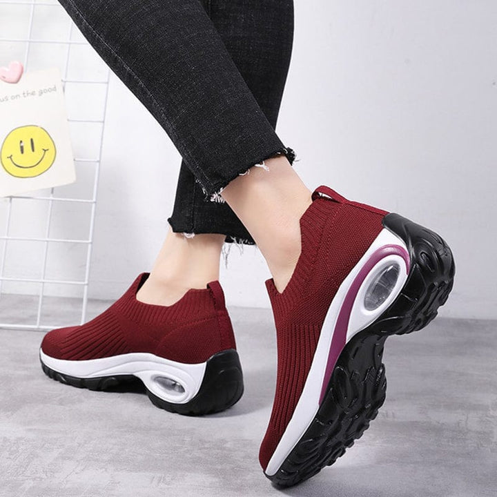 Sneakers Women Air Cushion Mesh Breathable Running Sports Shoes BENNYS 