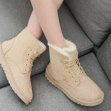 Snow Boot for Women Winter Shoes Heels Winter Boots Ankle Warm Plush Insole BENNYS 