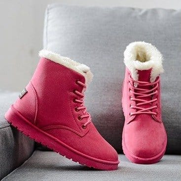 Snow Boot for Women Winter Shoes Heels Winter Boots Ankle Warm Plush Insole BENNYS 