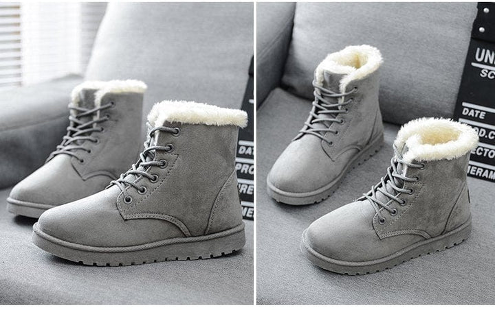 Snow Boot for Women Winter Shoes Heels Winter Boots Ankle Warm Plush Insole BENNYS 