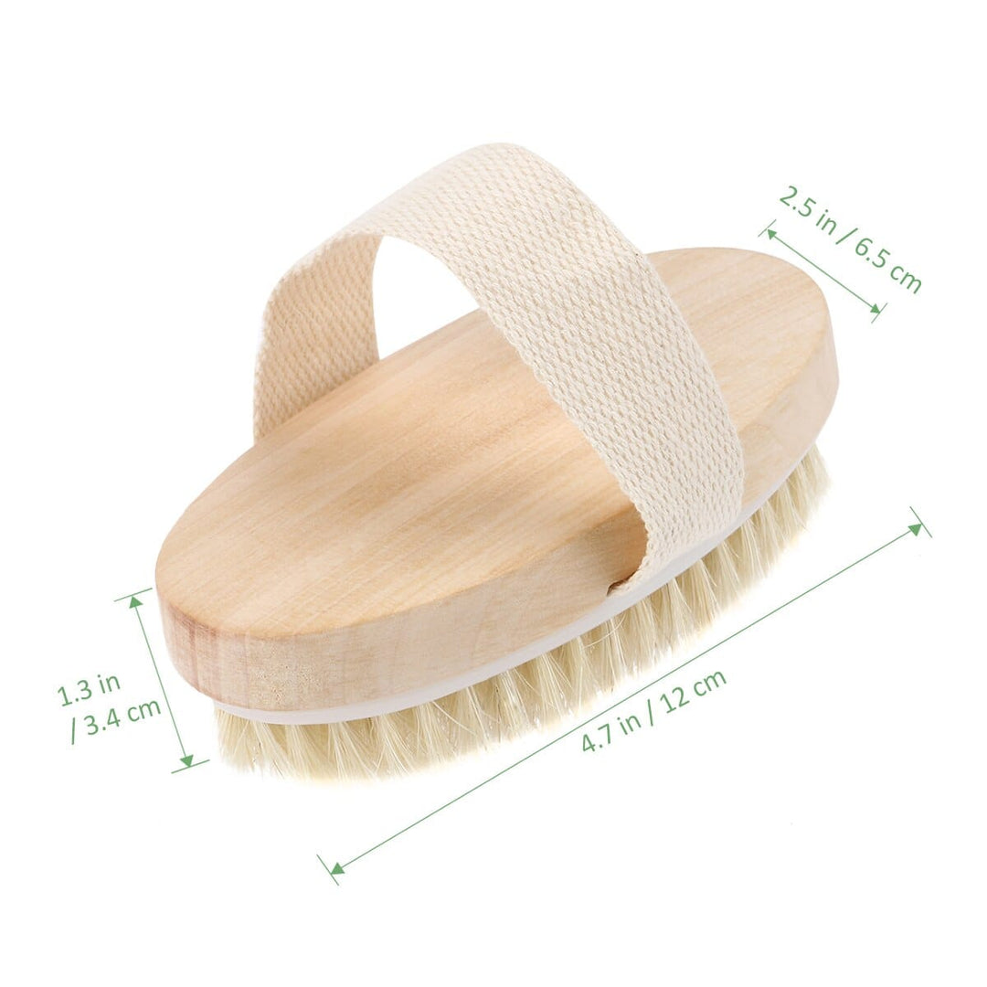 Soft Natural Bristle Wooden Bath Shower Bristle Brush SPA Body Brushes BENNYS 